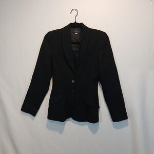 VTG Shin Choi Coleridge sz4 100% wool Blazer chic goth academia classic business